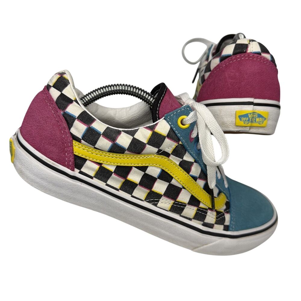 Vans Sneakers Men’s 9.5 Women’s 11 Old Skool Crazy Checks Skateboard Shoes Gift